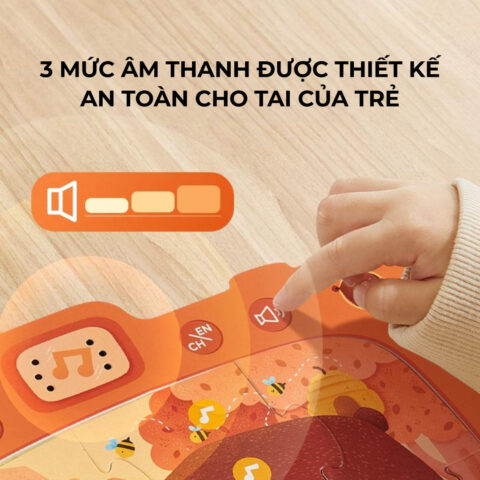 Điều chỉnh âm lượng bộ xếp hình giúp bé 5 tuổi tập trung