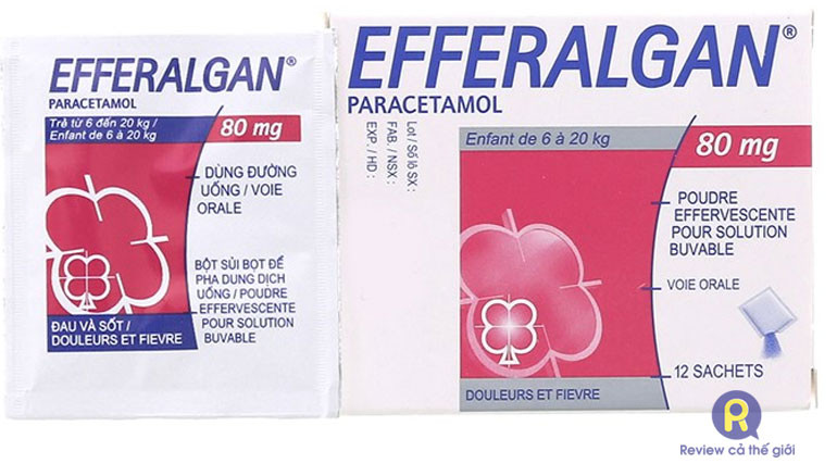 Efferalgan 80mg dạng sủi cho trẻ sơ sinh 2 tháng tuổi bị sốt