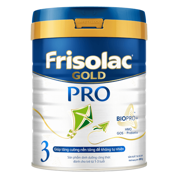 Sữa Frisolac Gold Pro 3 - sữa tăng cân cho bé 1 tuổi nhập khẩu