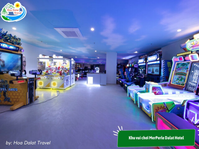 Game Center hiện đại tại MerPerle Dalat Hotel, một khu vui chơi trẻ em ở Đà Lạt