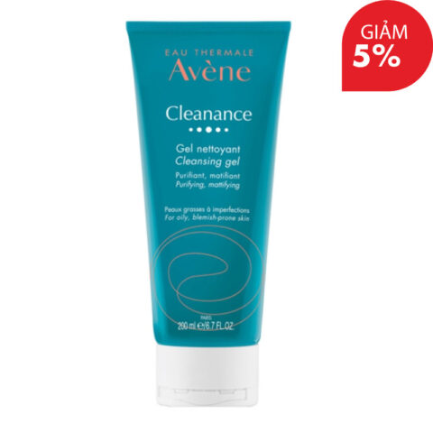 Gel rửa mặt dược mỹ phẩm Pháp Avène Cleanance Cleansing Gel 200ml giúp kiểm soát dầu và làm dịu da nhạy cảm.