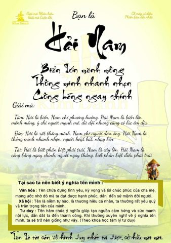 Giải mã tên Hải có ý nghĩa gì cho bé trai và bé gái