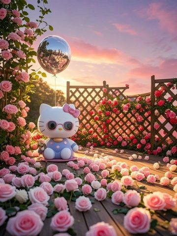 Hình ảnh Hello Kitty dễ thương đơn giản nhưng đầy sức hút, phù hợp làm hình nền.