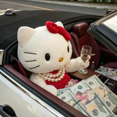 Hình ảnh Hello Kitty dễ thương tươi tắn, biểu tượng của sự ngây thơ và hồn nhiên.
