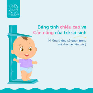 Hình ảnh minh họa sự phát triển chiều cao của trẻ sơ sinh và cân nặng theo tháng tuổi.