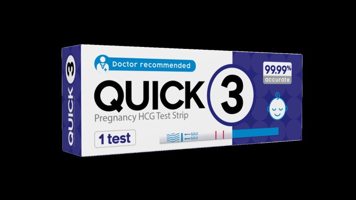 hình ảnh que thử thai quick 3
