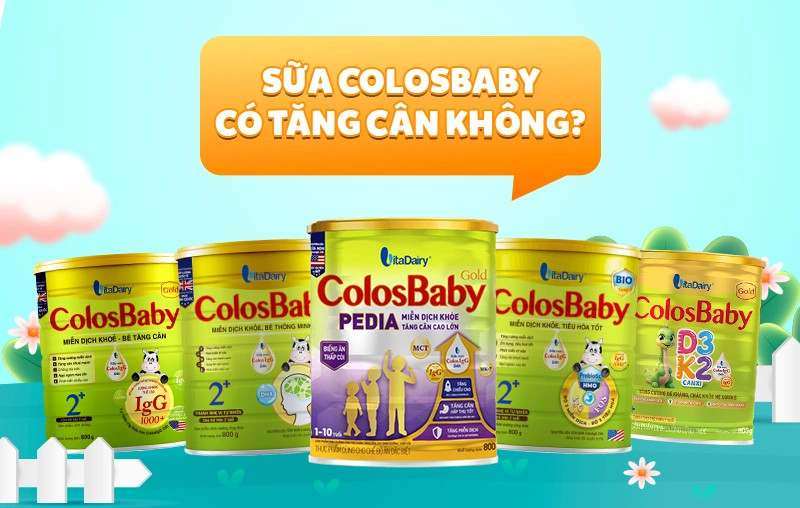 Sữa Colosbaby có tăng cân không? Phân tích hiệu quả tăng cân