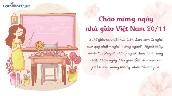 Những Lời Chúc 20/11 Độc Đáo Nhất Gửi Tới Thầy Cô Kính Yêu