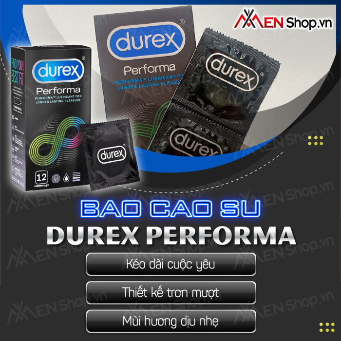Hộp bao cao su Durex Performa