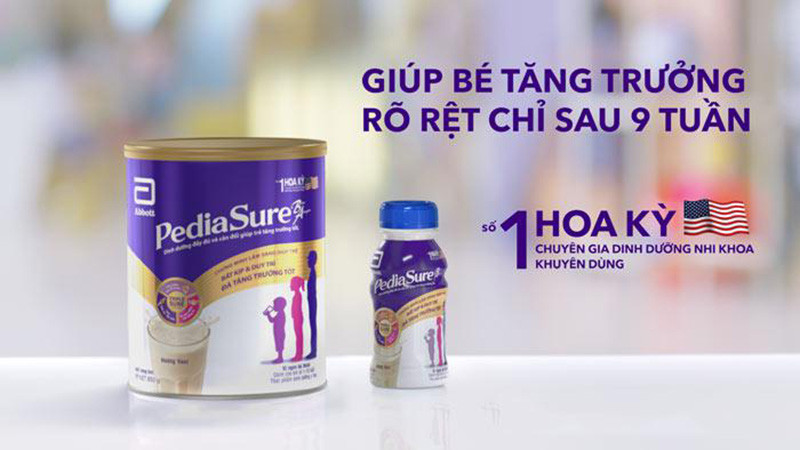 Hộp sữa Pediasure BA dạng nước