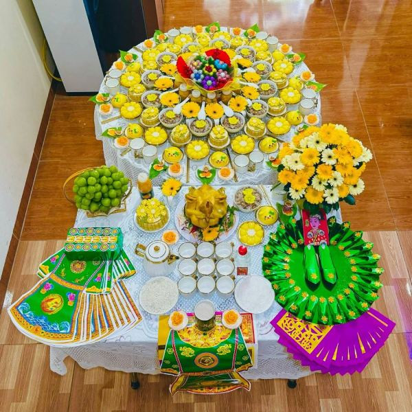 Hướng dẫn bày trí mâm cúng thôi nôi bé gái đẹp mắt, trang trọng
