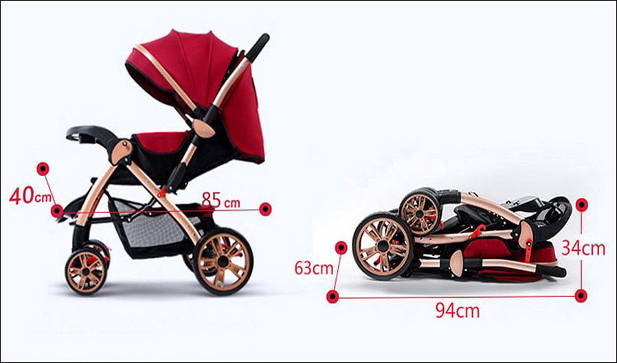 Hướng dẫn cách gấp xe đẩy trẻ em có mái che gọn gàng, tiện lợi