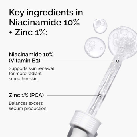 Hướng dẫn sử dụng serum The Ordinary Niacinamide 10% + Zinc 1% 30ml cho da dầu mụn