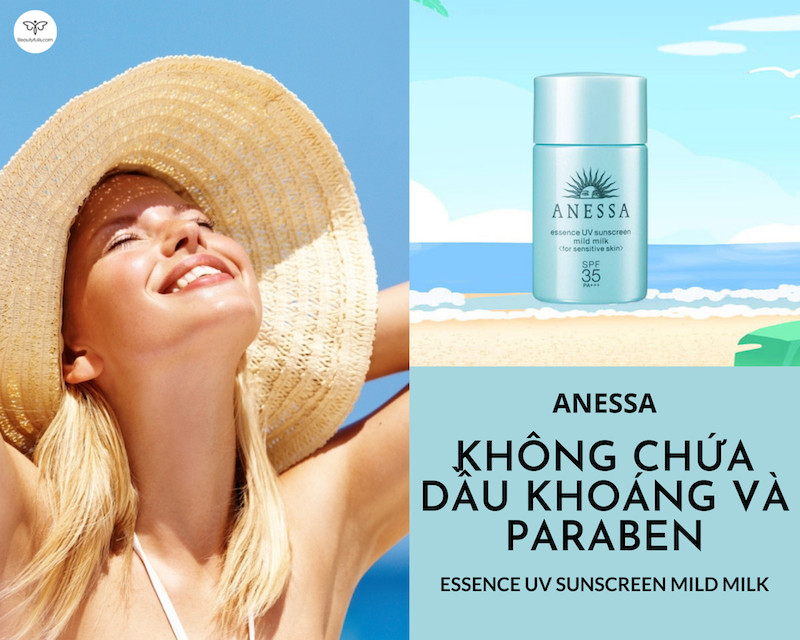 Kem chống nắng Anessa nắp xanh