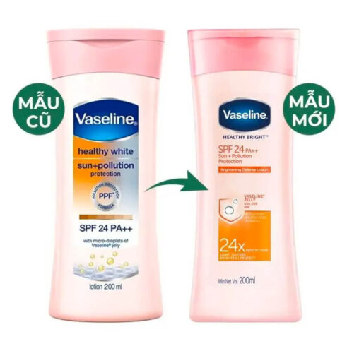 Kem chống nắng body Vaseline Healthy White Sun + Pollution Protection SPF24 PA++