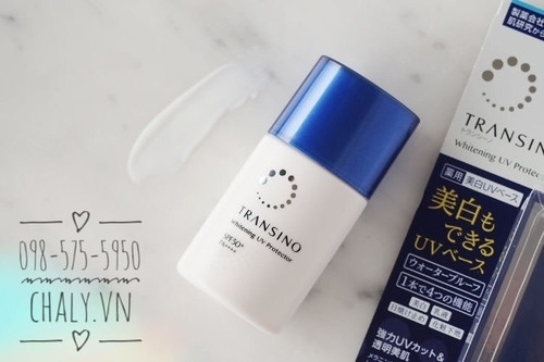 Kem dưỡng ngày Transino Whitening Day Protector SPF50 PA+++, một loại kem chống nắng vật lý Nhật đa năng