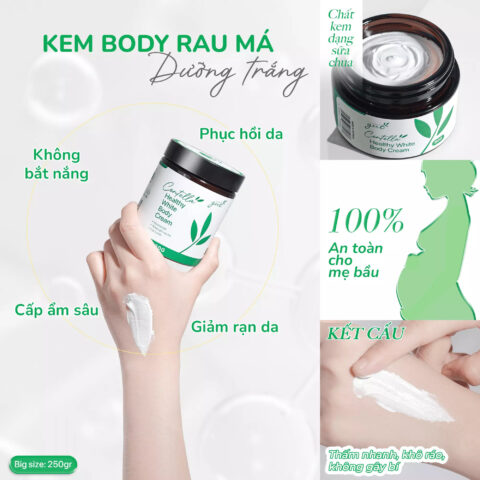 Kem dưỡng thể cho bà bầu GUO với thành phần 100% tự nhiên, an toàn tuyệt đối