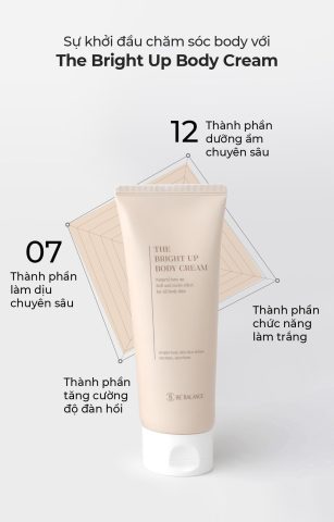 Kem dưỡng trắng da và chống lão hóa body với thiết kế hiện đại