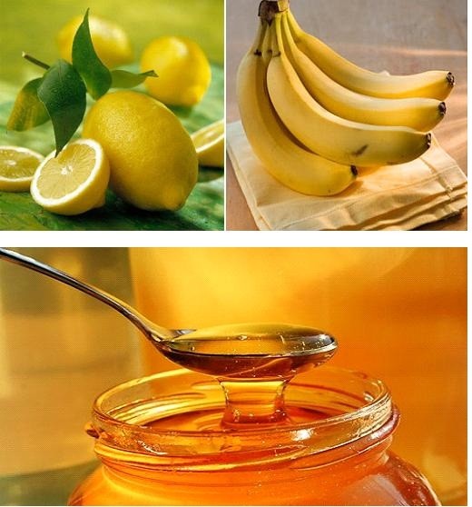 Kết hợp chuối, mật ong và chanh để trị mụn thâm