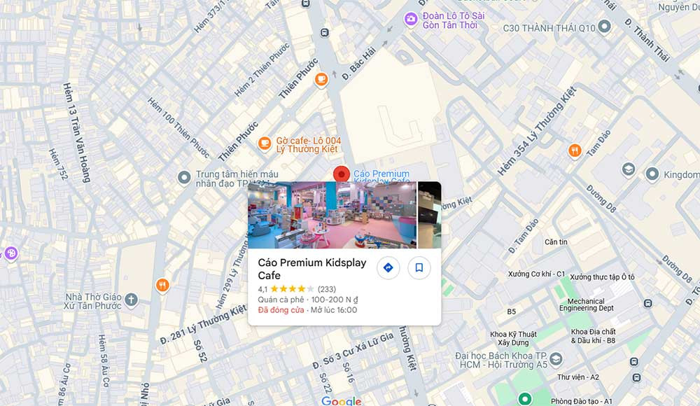 Không gian đầy màu sắc của Cáo Premium Kidsplay Cafe