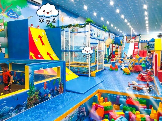 khu vui chơi trẻ em ở Vũng Tàu - Khu vui chơi tích hợp cafe PIKA