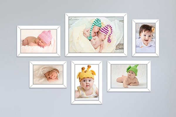 Khung ảnh bé trai là quà đầy tháng cho bé trai lưu giữ kỷ niệm