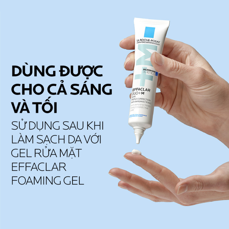 La Roche Posay Effaclar Duo+M chất kem mỏng nhẹ