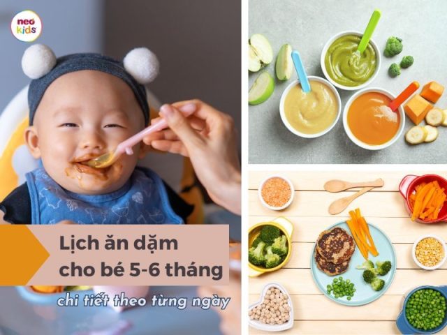 Lịch Ăn Dặm Cho Bé 5-6 Tháng: Hướng Dẫn Chi Tiết Từ A-Z