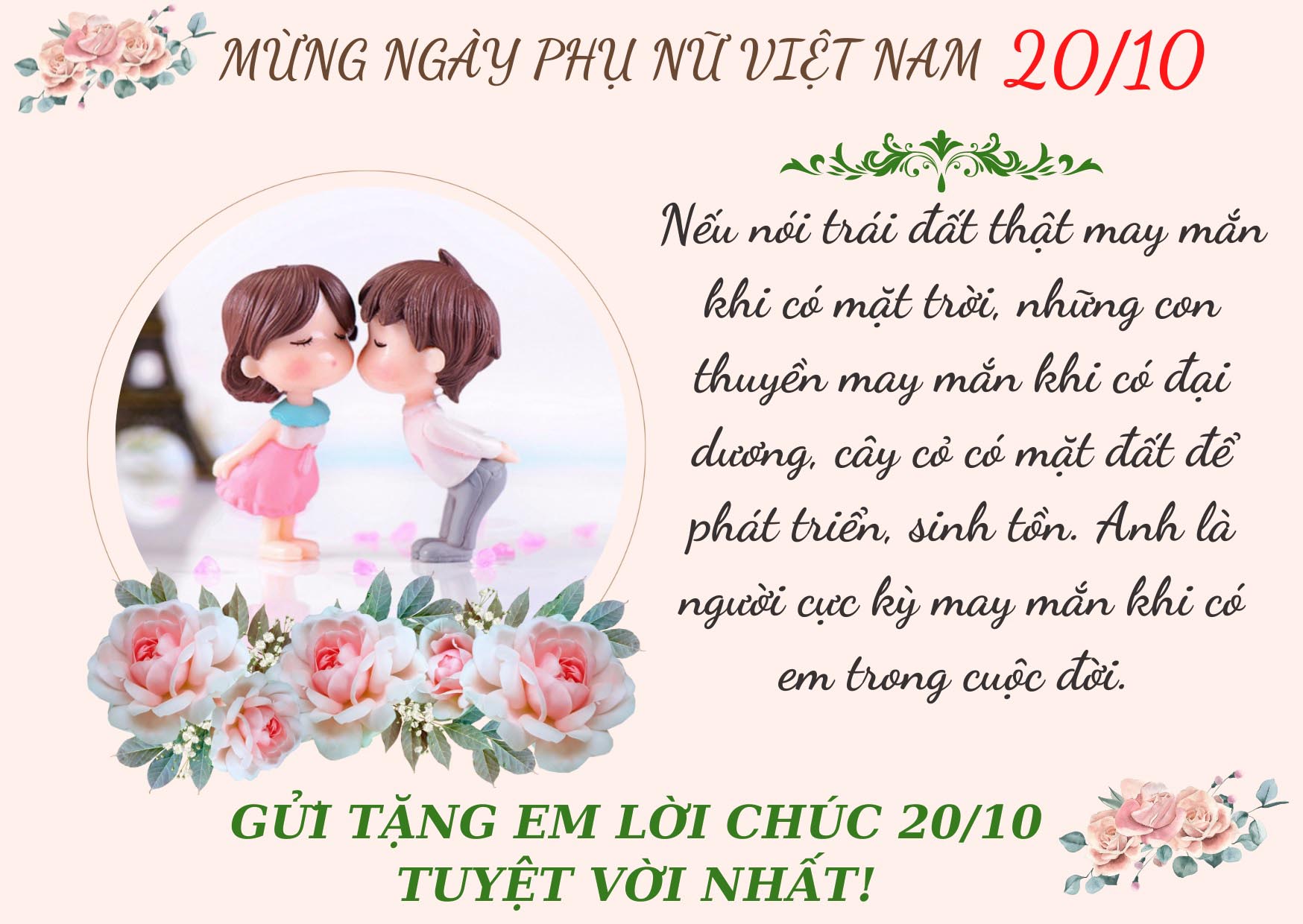 Lời Chúc Mừng Ngày 20 10 Ý Nghĩa và Sâu Sắc Nhất
