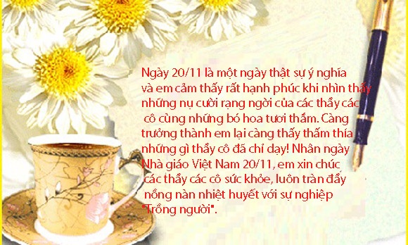 Những Lời Chúc Hay và Ý Nghĩa Ngày 20 11 Tri Ân Thầy Cô Kính Yêu