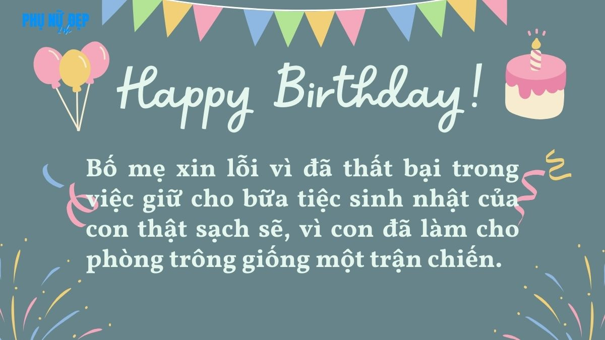 Lời chúc sinh nhật con trai 1 tuổi hài hước, độc đáo