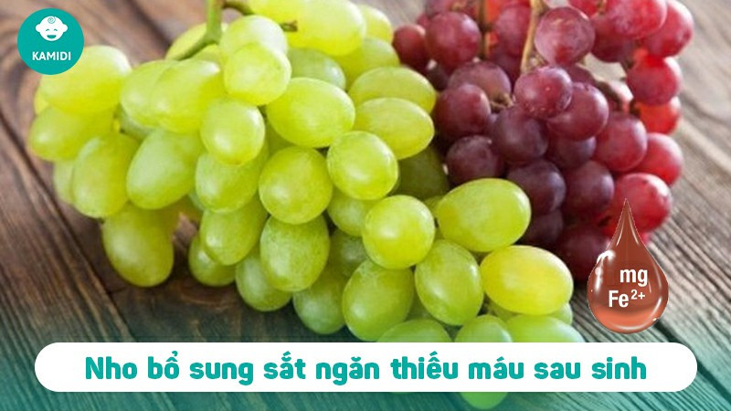 Lợi ích của nho cho mẹ sau sinh