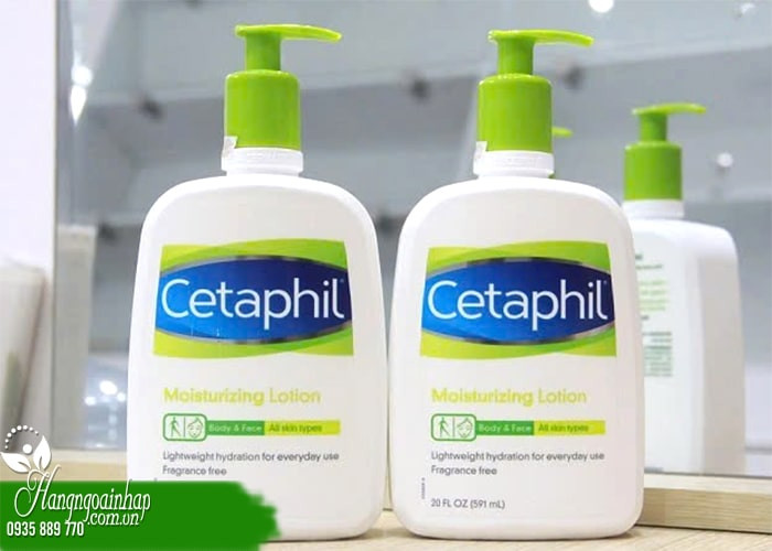 Lotion dưỡng ẩm body Cetaphil cho da khô và da nhạy cảm.
