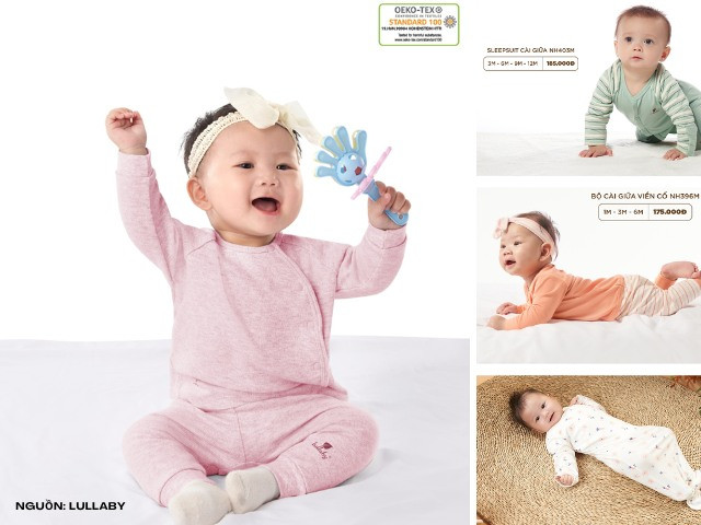 Lullaby - Các hãng quần áo sơ sinh