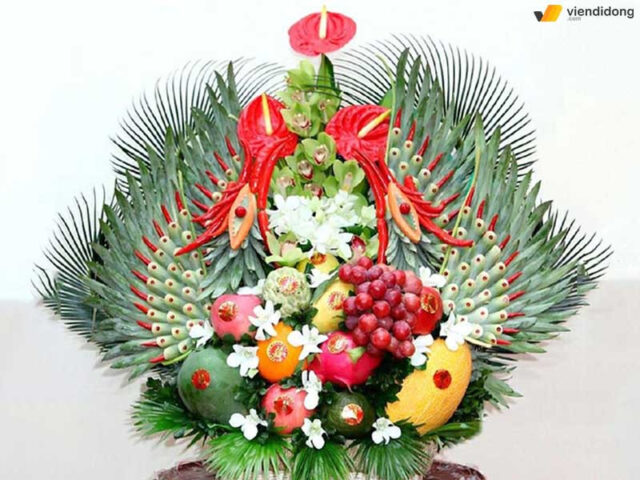 Mâm ngũ quả ngày Tết đẹp và kỳ công nhất, thể hiện sự khéo léo và ước vọng về một năm trọn vẹn