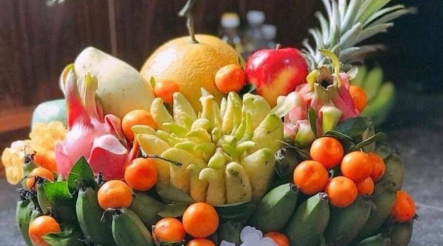 Mâm ngũ quả Tết miền Bắc đẹp nhất, thể hiện sự sung túc