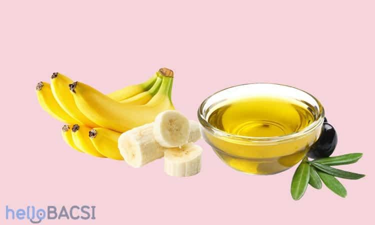Mặt nạ chuối và dầu ô liu dưỡng ẩm sâu cho da khô