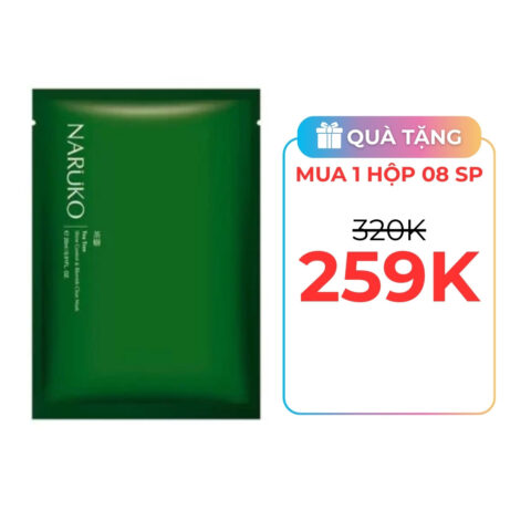 Mặt nạ giấy Naruko Tràm Trà: Dòng sản phẩm kiểm soát dầu và giảm mụn hiệu quả