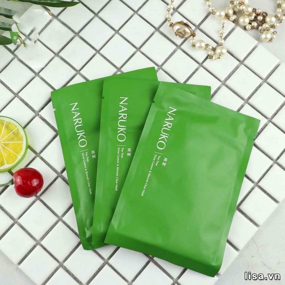 Mặt nạ Naruko Tea Tree Shine Control &amp; Blemish Clear Mask, mặt nạ tốt nhất hiện nay cho da dầu mụn