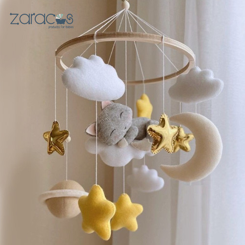 Mẫu đồ treo nôi handmade với hình các con vật đáng yêu