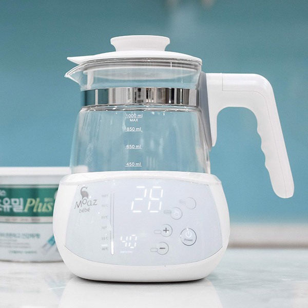Máy đun nước pha sữa Moaz BéBé MB-002 với màn hình hiển thị nhiệt độ