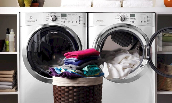máy giặt sấy tiện lợi, máy giặt sấy cho gia đình có bé