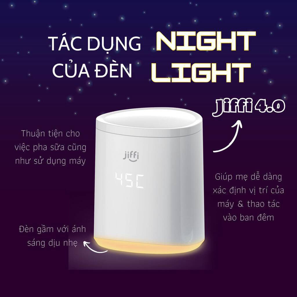Máy hâm sữa cầm tay Jiffi 4.0 với dung lượng pin cải tiến