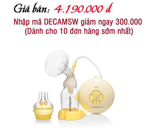 Máy hút sữa điện Medela Swing, hỗ trợ hành trình làm mẹ trọn vẹn sau khi đã sinh con nhanh chóng