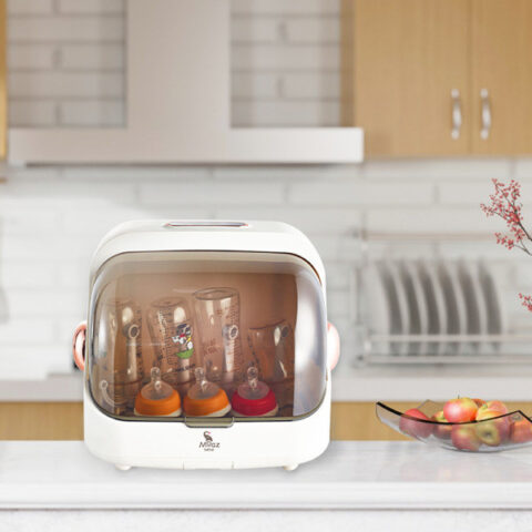 Máy tiệt trùng bình sữa tốt Moaz BéBé MB – 044 gọn gàng, đa năng