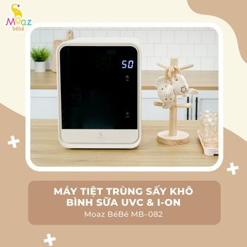 Máy tiệt trùng bình sữa UVC-ION Moaz Bebe MB-082