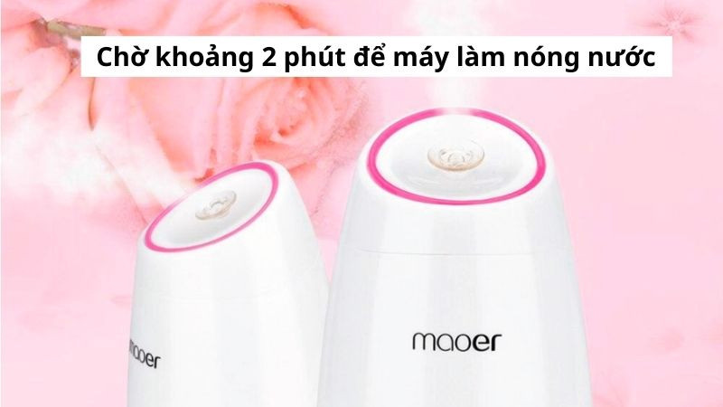 Máy xông hơi Maoer tạo hơi nước nóng sau vài phút khởi động, sẵn sàng để sử dụng