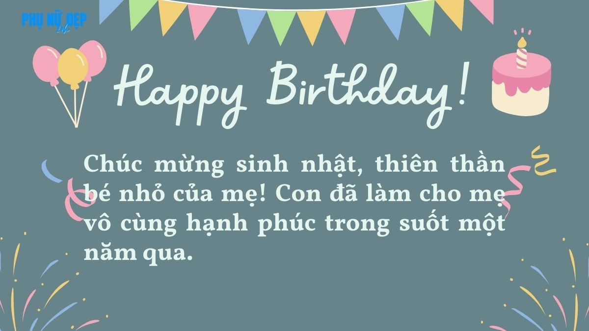 Mẹ đơn thân chúc mừng sinh nhật con trai 1 tuổi, thể hiện tình yêu vô bờ bến