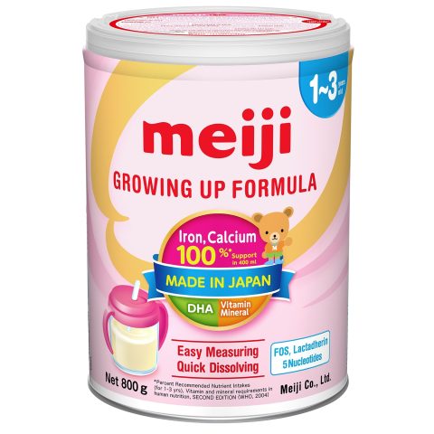 Sữa Meiji Growing up Formula hỗ trợ phát triển chiều cao cho bé 2 tuổi