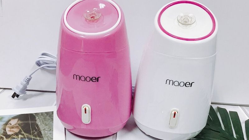 Minh họa nguyên lý hoạt động của máy xông hơi mặt Maoer, tạo hơi nước làm sạch sâu